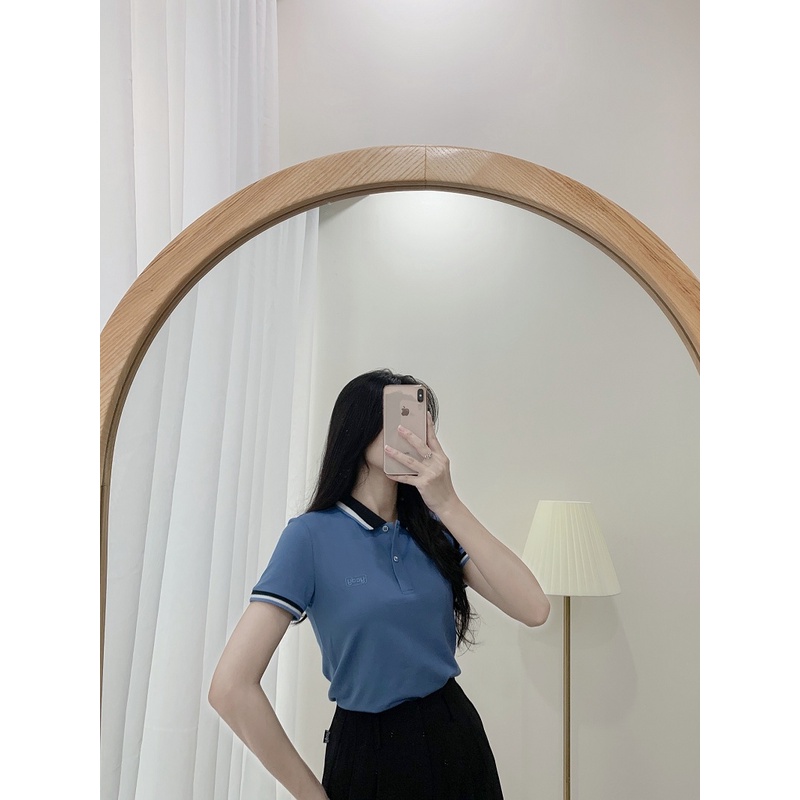 Áo Thun Polo nữ chất pique mắt chim YODY Áo Phông có cổ phối bo siêu thoáng mát - APN3704 | BigBuy360 - bigbuy360.vn