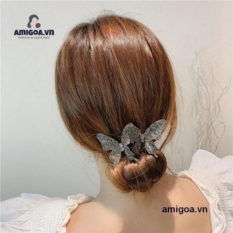 ✨✨Kẹp uốn tóc hình bướm đính đá thời trang Hàn Quốc