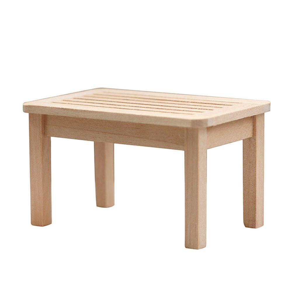 Bàn Gỗ Mini 1 / 12 Dùng Trang Trí Nhà Búp Bê