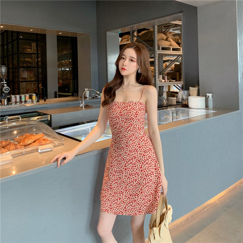 ORDER Đầm 2 dây hoa nhí ngắn (ẢNH THẬT CUỐI)