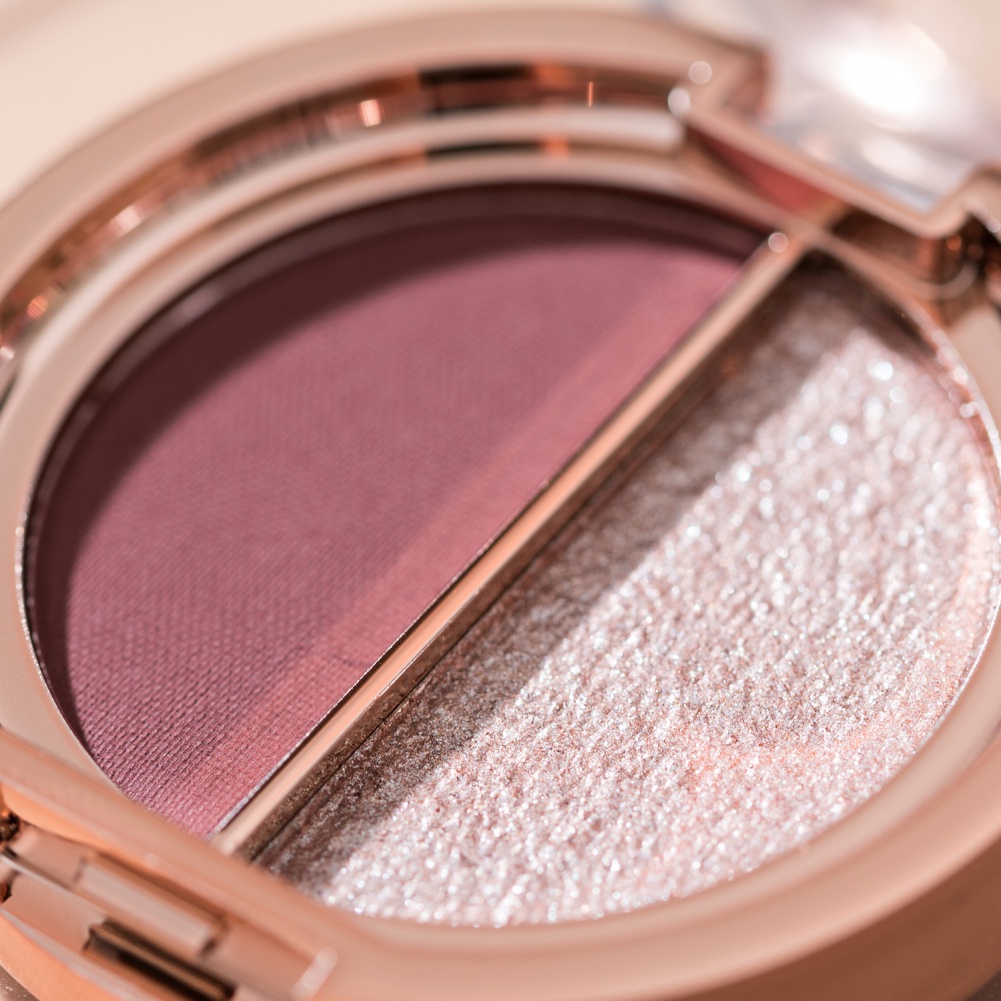 Sẵn Sàng Cổ 2 Màu Phấn Mắt Bảng Màu Đất Ngọc Trai Mờ Lấp Lánh Bảng Phấn Mắt Sáng Bóng Màu Mắt Cá Tuyết