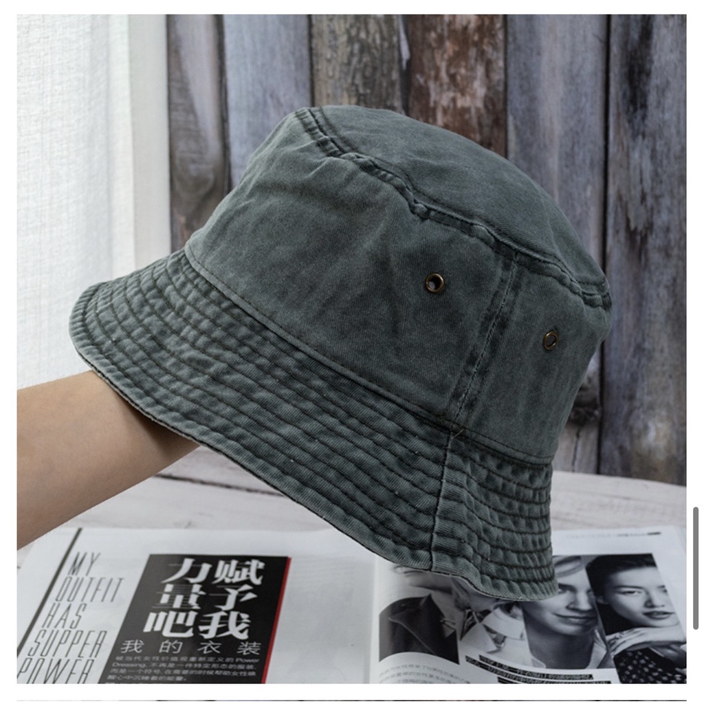 Nón Bucket trơn dành cho nam nữ đi chơi dạo phố Hungtubes.