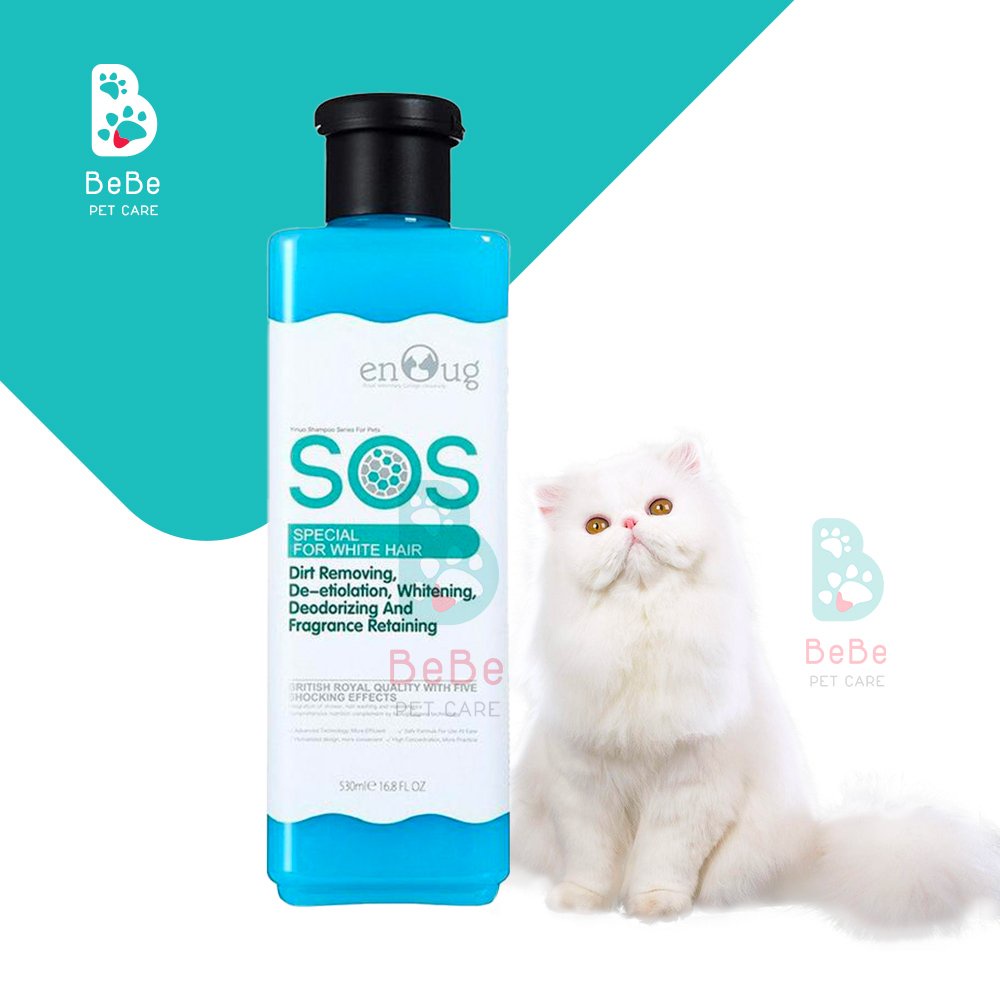 SOS - Sữa Tắm Khử Khuẩn &amp; Dưỡng Lông Mềm Mượt Cho Chó Mèo 530ml