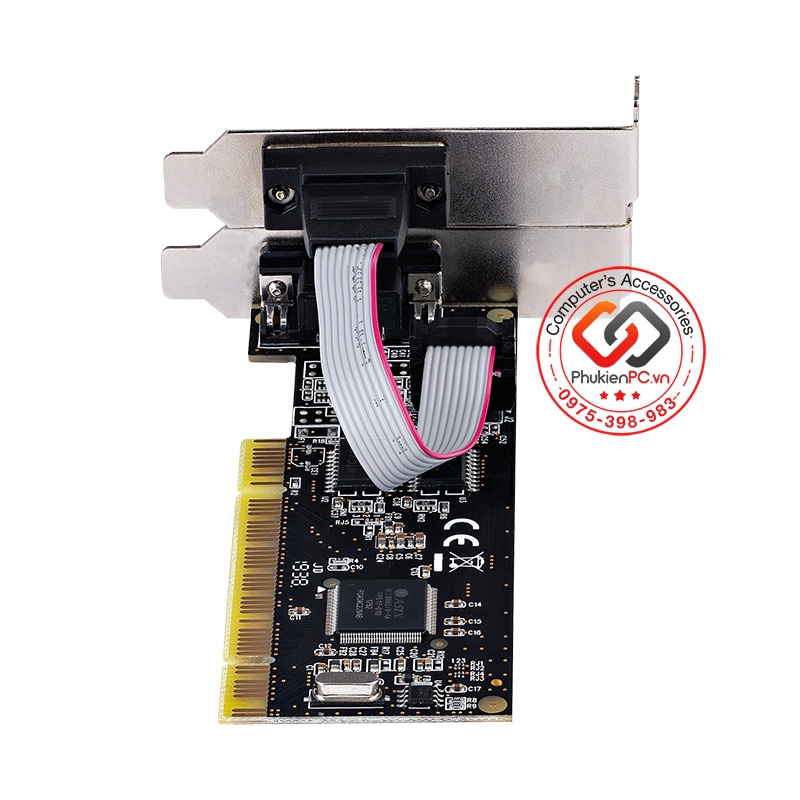 Card chuyển đổi PCI thường sang 2 COM RS232 chip MCS9865 win XP-7-8-10-11