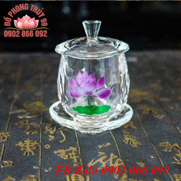 Chén thờ đựng nước thánh pha lê cao cấp