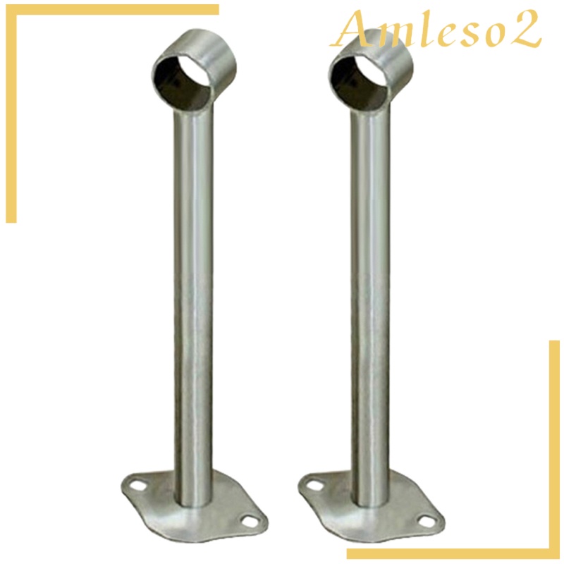 Set 2 Giá Đỡ Thanh Treo Quần Áo Bằng Thép Không Gỉ Tiện Dụng