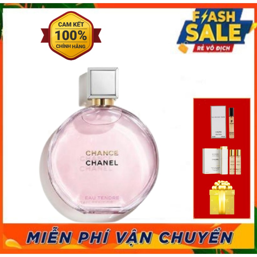 ~𝐍ướ𝐜 𝐇𝐨𝐚 𝐔𝐒𝐀~ Nước Hoa Nữ Chance Chanel Eau Tendre 100ml Lưu Hương 10h