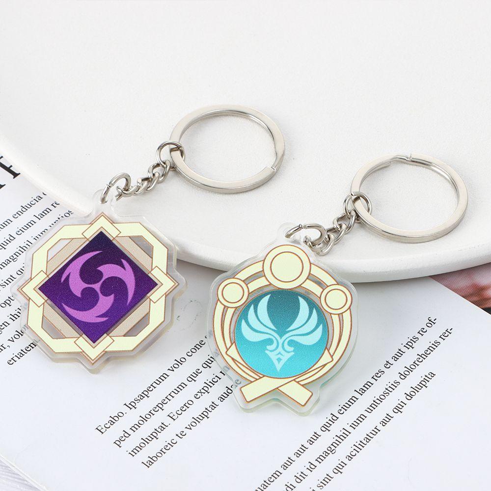 LEILY Móc Khóa Acrylic Hình Nhân Vật Anime Độc Đáo