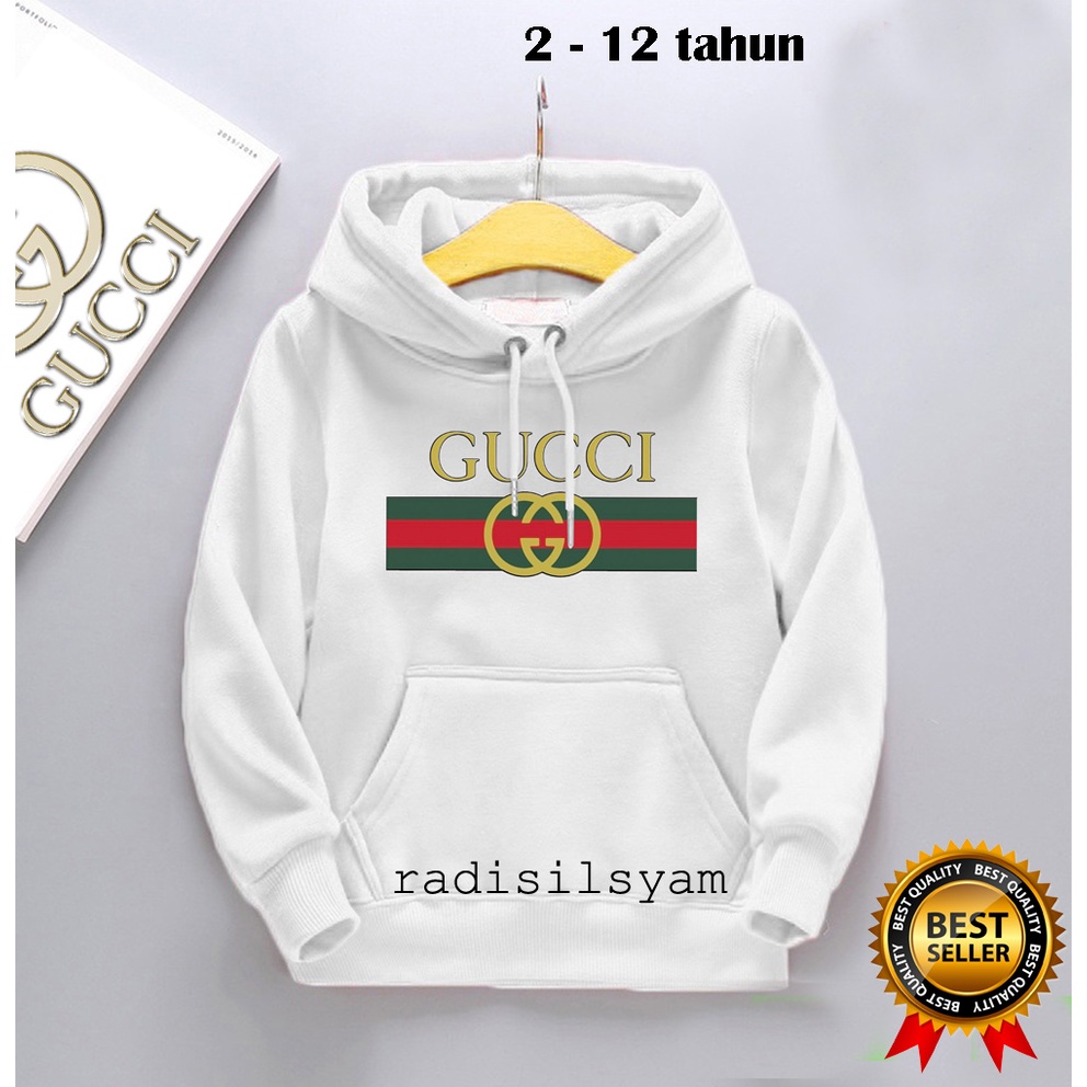 Áo Khoác Hoodie Gucci In Họa Tiết Dễ Thương Cho Bé Gái Từ 2-12 Tuổi