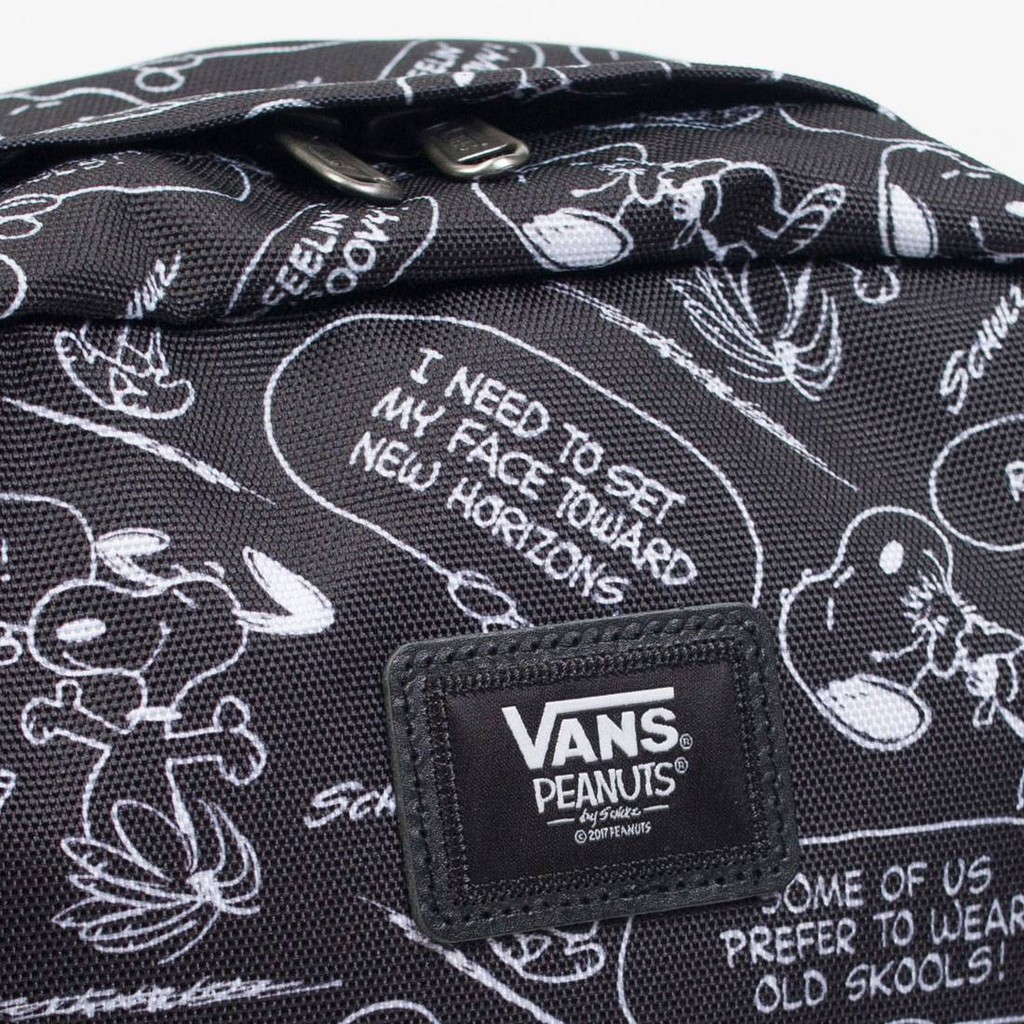 [Hàng Hiếm] Ba lô Van.s old skool II peanuts snoopy black backpack - balo đi học thời trang 3 màu đen, vàng, xanh