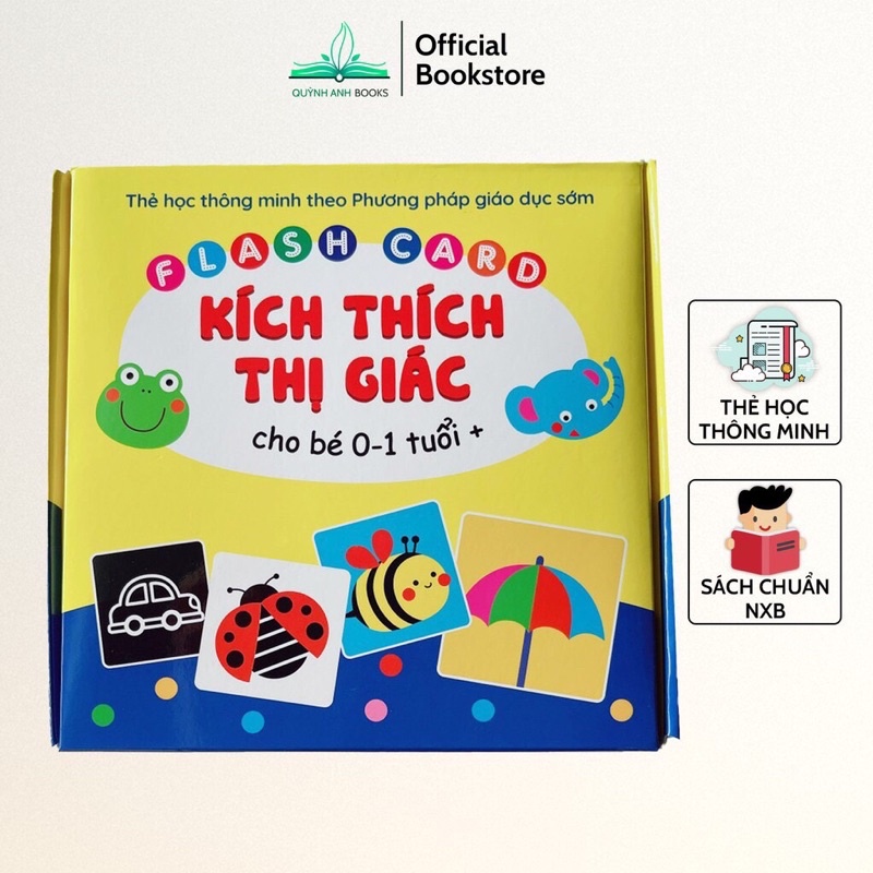 Bộ Thẻ Flash Card Kích Thích Thị Giác Cho Bé 0-1 Tuổi