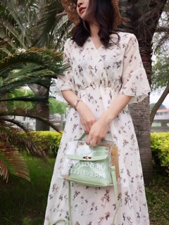 Đầm voan hoa Moran [ORDER]