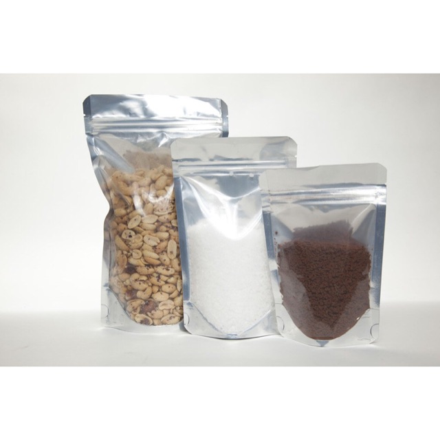 0.5 KG TÚI ZIP BẠC ĐÁY ĐỨNG