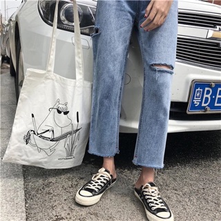 Quần Jeans Rách hông