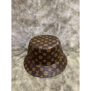 Mũ bucket nam nữ mũ tai bèo LV cao cấp da