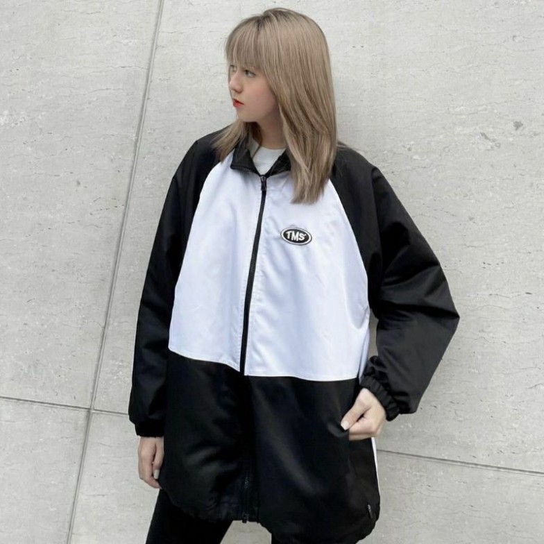Áo Khoác Dù TMS LOGO MIDSIDE Nam Nữ Ulzzang Unisex Form Rộng Bomber 7zia Jacket - Sayhey Clothing