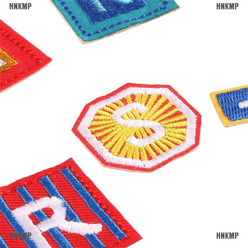 Set 26 miếng vải thêu ủi lên quần áo hình chữ cái xinh xắn