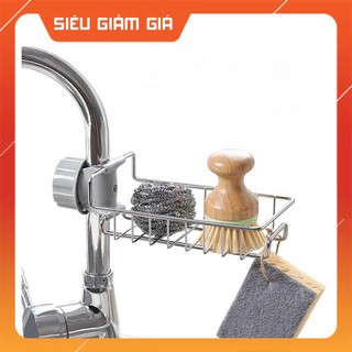 Giá Treo Vòi Đựng Đồ INOX Để Đồ Giẻ Rửa Chén Bát