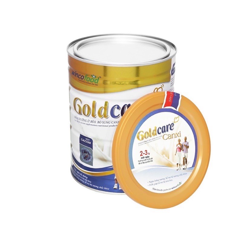 Sữa bột Goldcare Canxi và Tiểu Đường 850g - Ít béo, bổ sung Canxi cho người lớn tuổi, suy nhược - chính hãng WincoFood