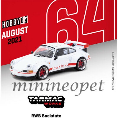 Xe Mô Hình Porsche RWB Backdate Tỉ lệ 1:64 Hãng sản xuất Tarmac Works ( Trắng )