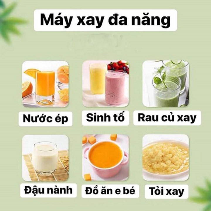 Cốc Xay Sinh Tố Cầm Tay Mini Siêu Tiện Lợi