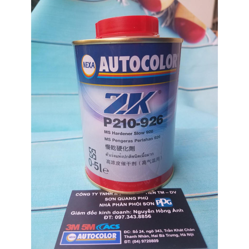 P210-926ML Đóng rắn 2k cao cấp cho dầu bóng P190-625 chính hãng PPG Nexa Autocolor