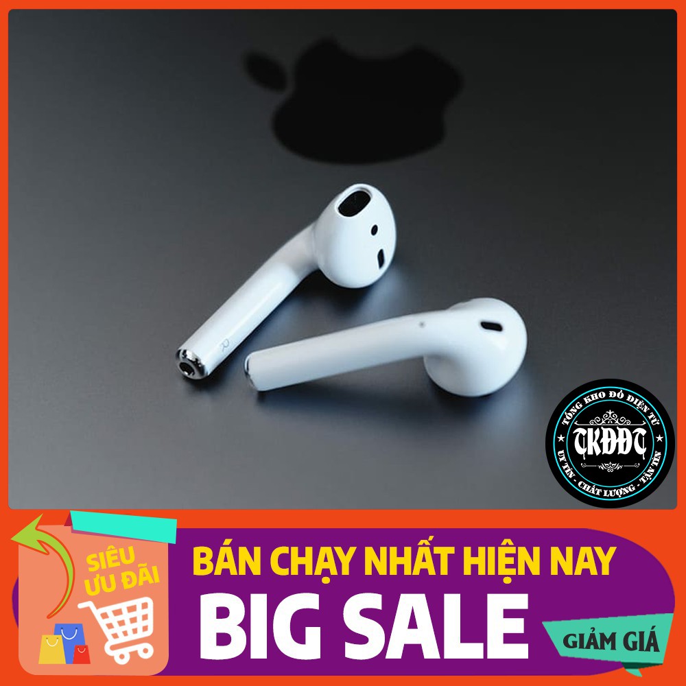 Airpods 2 1.1 (Đổi Tên & Định Vị) Chống ồn, Cảm biến [Phiên Bản Cao Cấp Như Auth]