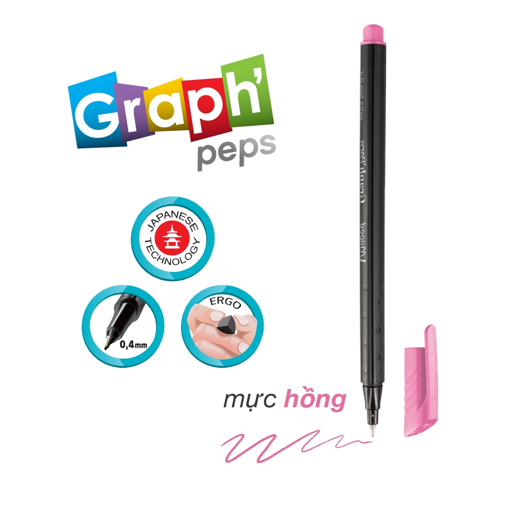 MAPED - Viết kim Graph' Peps 11 màu sắc - 1 cây [Chính hãng]