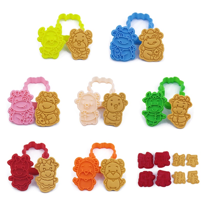 Khuôn Cắt Bánh Quy DIY 3D Dễ Thương Cho Bé