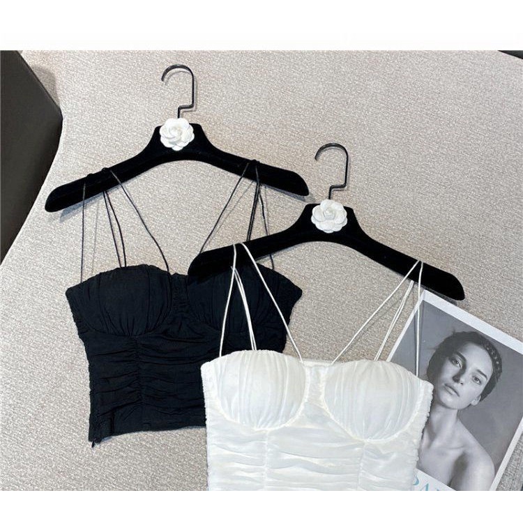 Áo Hai Dây Màu Trơn Phong Cách Thời Trang Mùa Hè Mới 2023