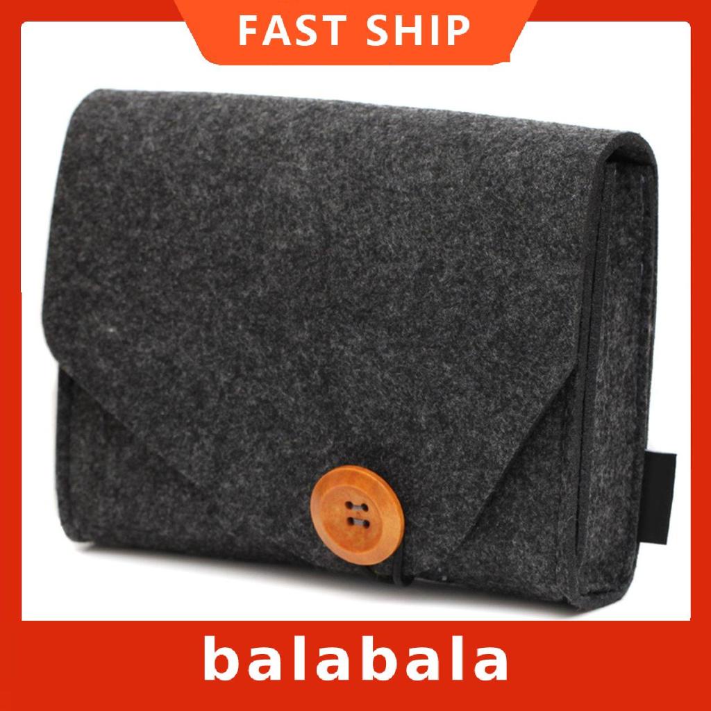 Túi đựng tai nghe/ cáp sạc dự phòng/ đồ dùng màu trơn thiết kế nhỏ gọn tiện dụng mang theo du lịch