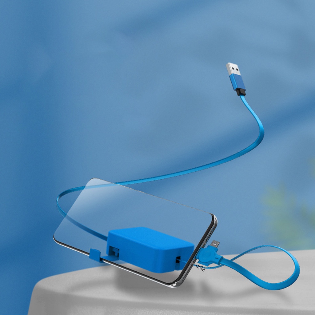 Dây cáp sạc nhanh 3 trong 1 cổng micro usb typeC / 8pin cho điện thoại thông minh