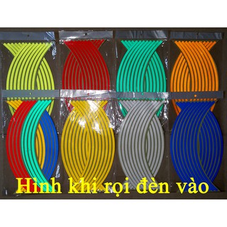Bộ dán phản quang vành xe