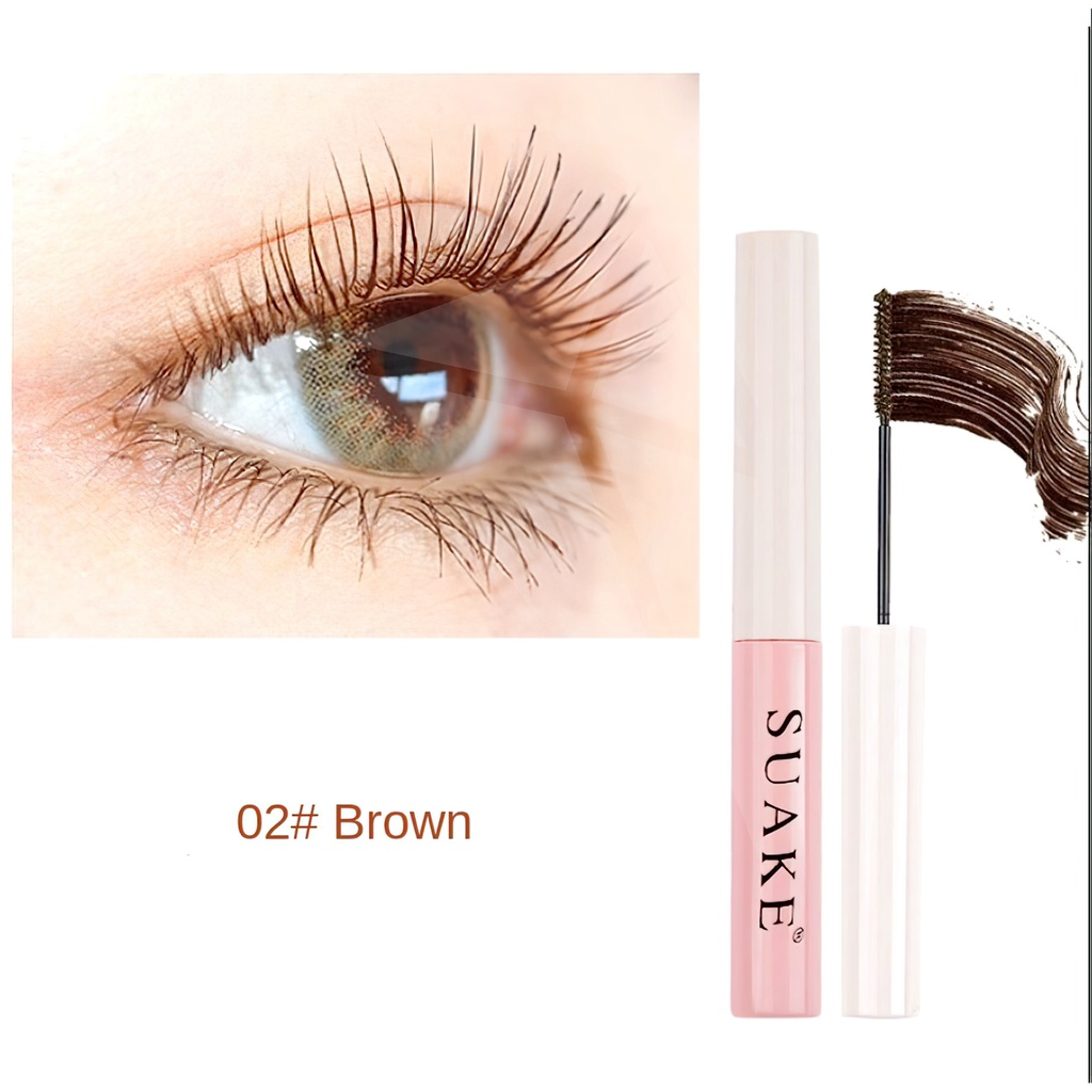 Mascara không thấm nước và mồ hôi lâu trôi làm cong dài mi đầu cọ nhỏ Suake nội địa trung chính hãng MASCARA 19