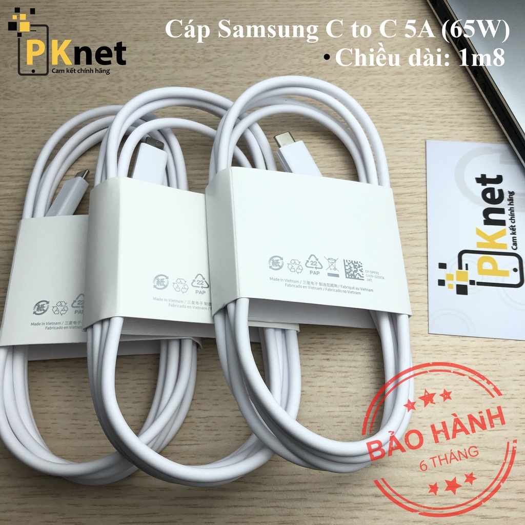 Sạc 65w Samsung EP-TA865, sạc siêu nhanh Chính hãng [Công nghệ sạc Power Delivery], bảo hành 12 tháng.