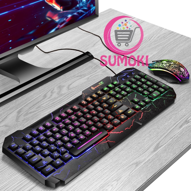 Bàn Phím Và Chuột Gaming D620 Space Warships chính hãng SHIPADOO - Led RBG | WebRaoVat - webraovat.net.vn