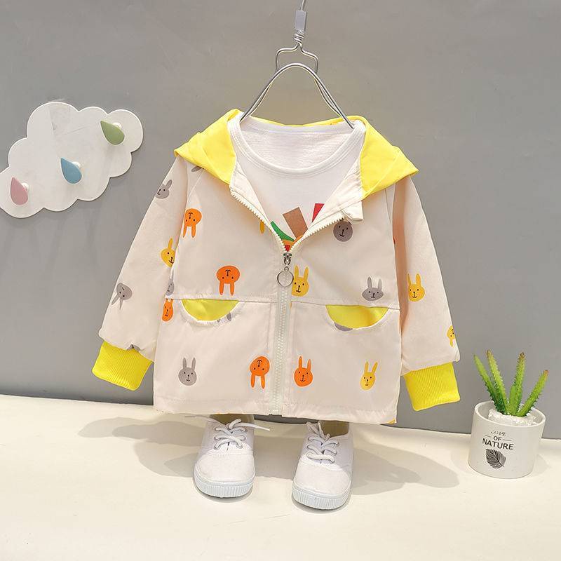 Áo khoác phong cách thời trang xuân thu cho bé gái 2021