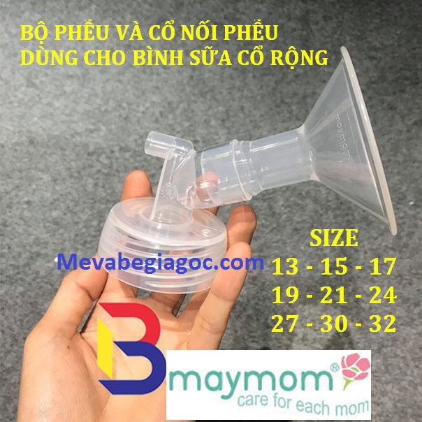 Phụ kiện máy hút sữa Maymom - Tương thích với các dòng máy Spectra và bình sữa cổ rộng