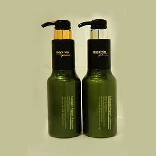 (Hàng chính hãng) Dầu gội xả Sophia Collagen phục hồi tóc hư tổn 500ml
