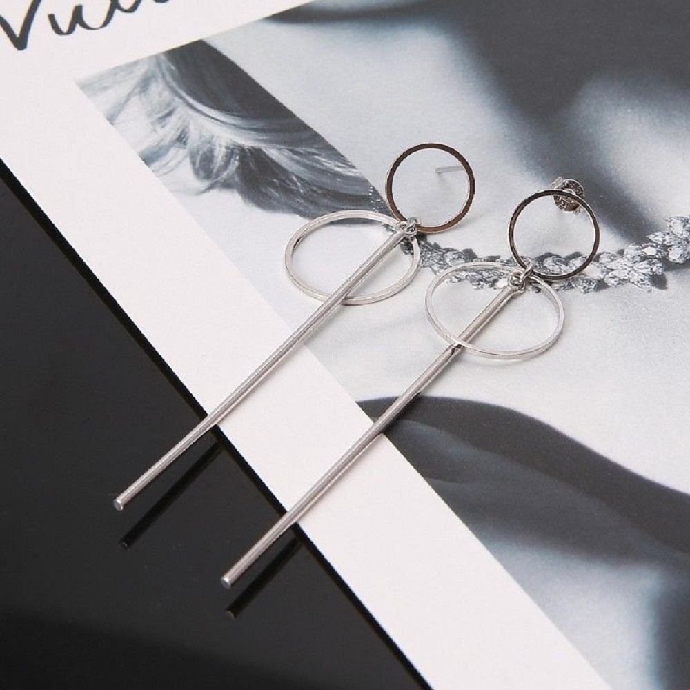 Bộng tai kiểu bằng hợp kim theo phong cách Hàn Quốc với kích thước 78mm đầy quyến rũ