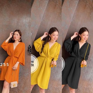 Đầm xoắn eo V46 bigsize 60-90kg ảnh thật cuối