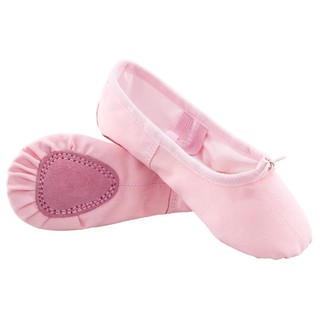 Trẻ em Bé gái Trẻ em Vải Cotton màu hồng Giày tập múa ba lê mềm