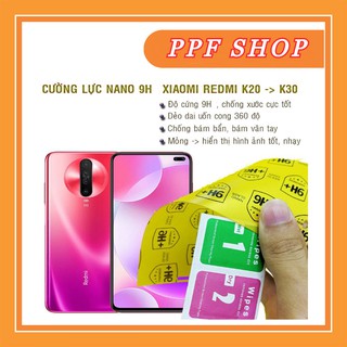 Kính cường lực dẻo nano 9H Xiaomi Redmi K20, K20 Pro, K30