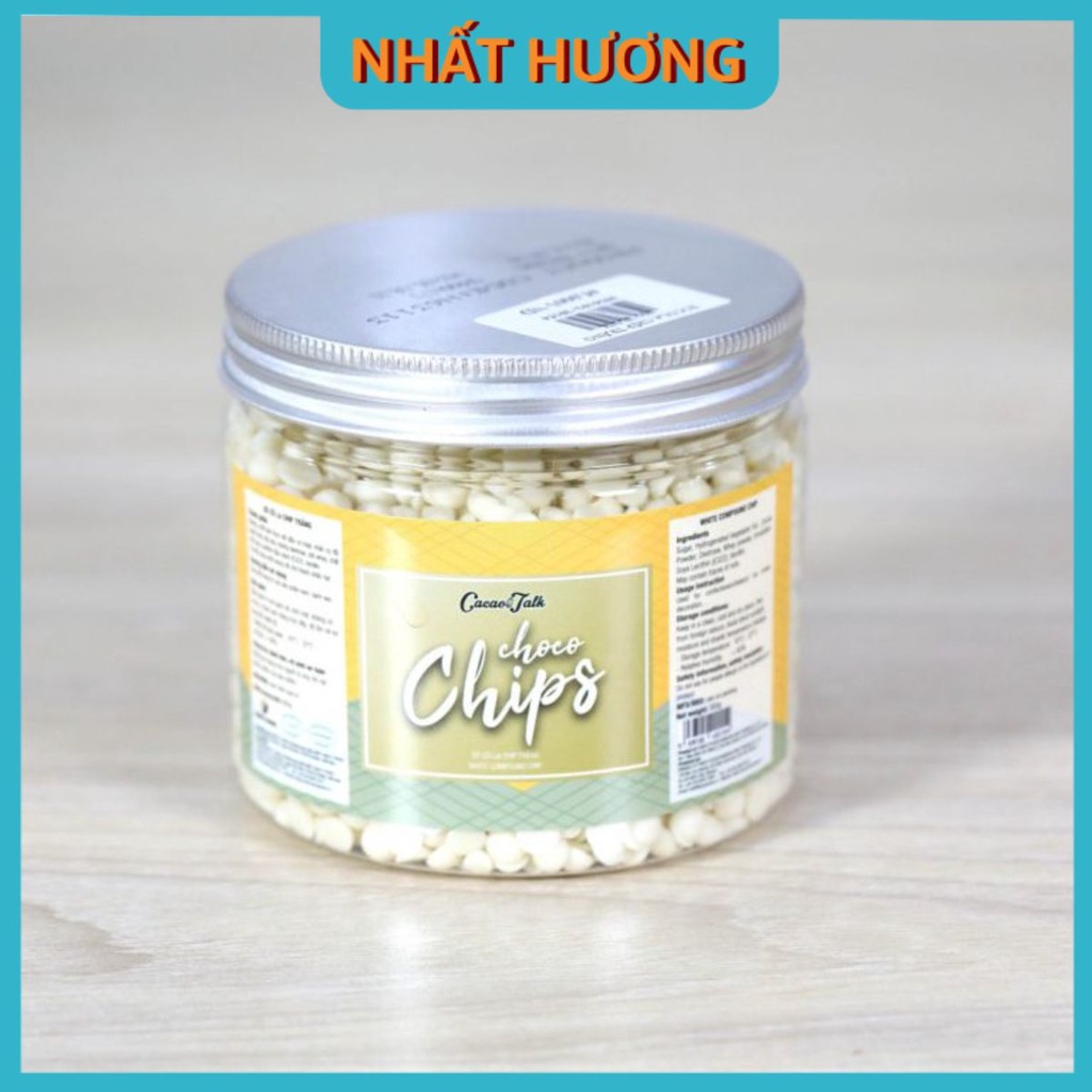 [ Chỉ Giao TP HCM Và Khu Vực Lân Cận]Socola Chíp Trắng Cacao Talk 300gr