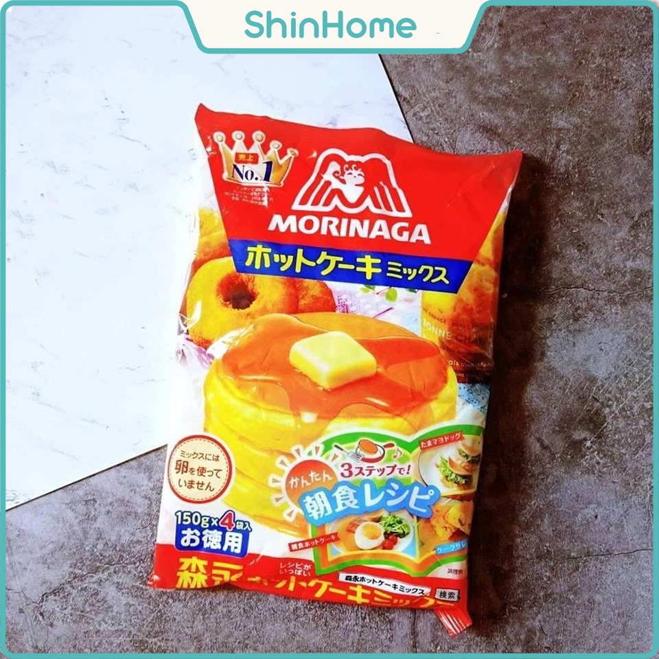 (Date 2024) Bột làm bánh Morigana cho bé ăn dặm - Bột làm bánh pancake, doraemon, bông lan,crepe...