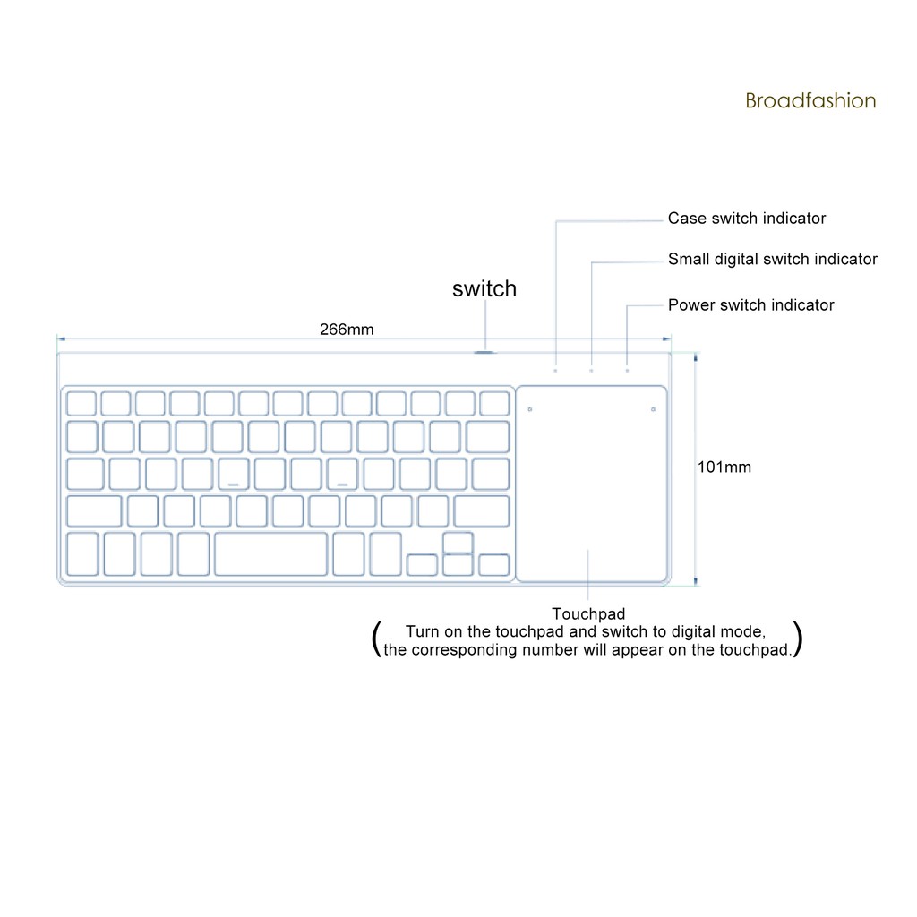 Bàn Phím Không Dây 2.4g Cho Android Windows Desktop Laptop Pc Tv Box