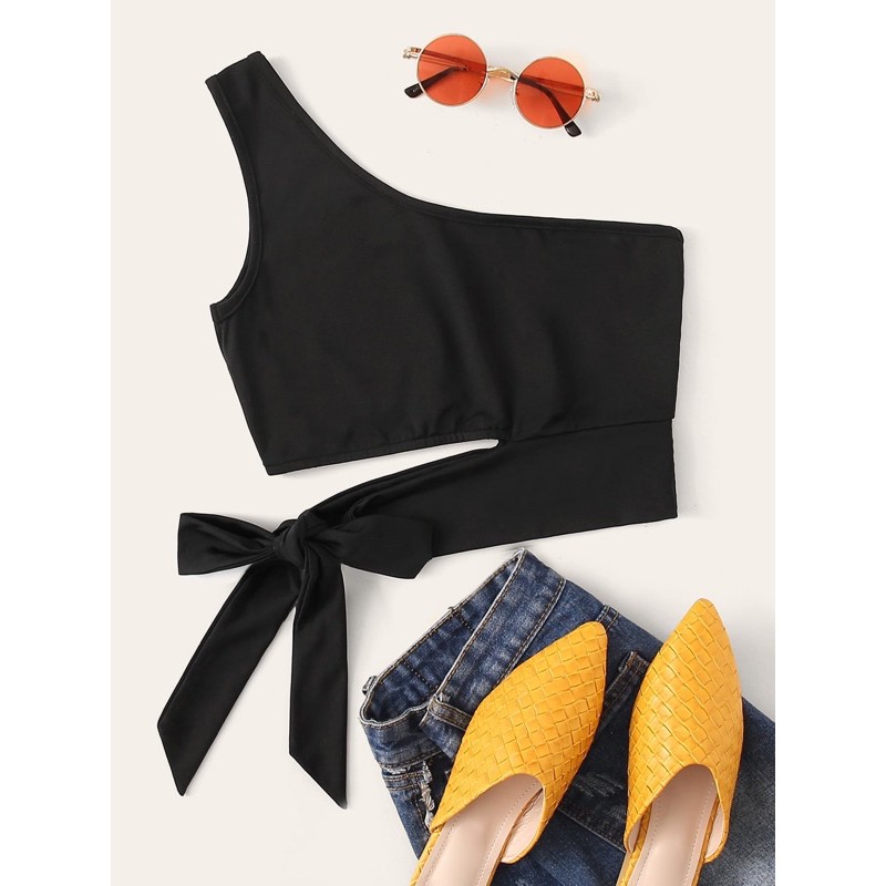 Áo Croptop cột dây eo siêu xinh