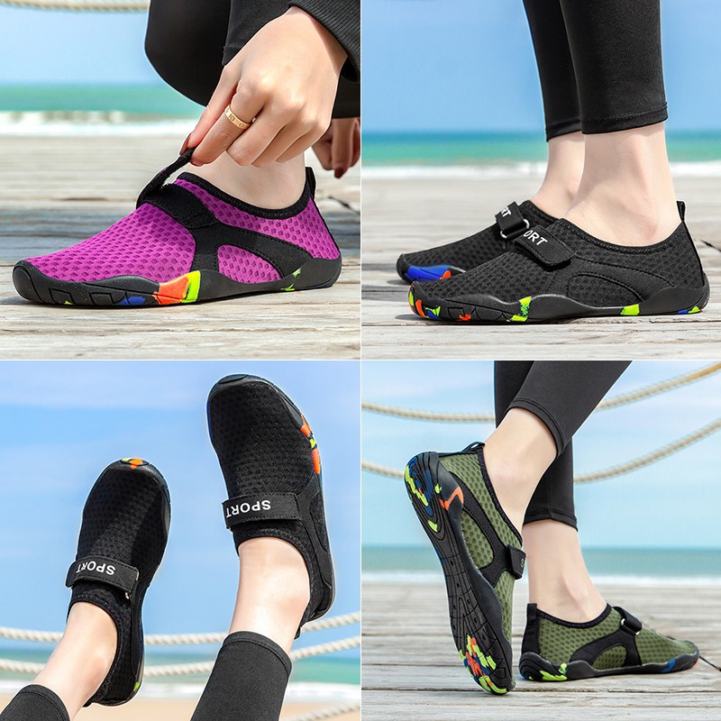 Giày Sandal Chống Trượt Thoáng Khí Thời Trang Du Lịch Cho Nam Nữ