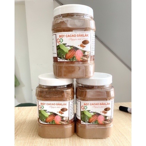 500g Bột Cacao ĐĂK LĂK nguyên chất 100% loại thơm ngon nhất có mã vạch công ty