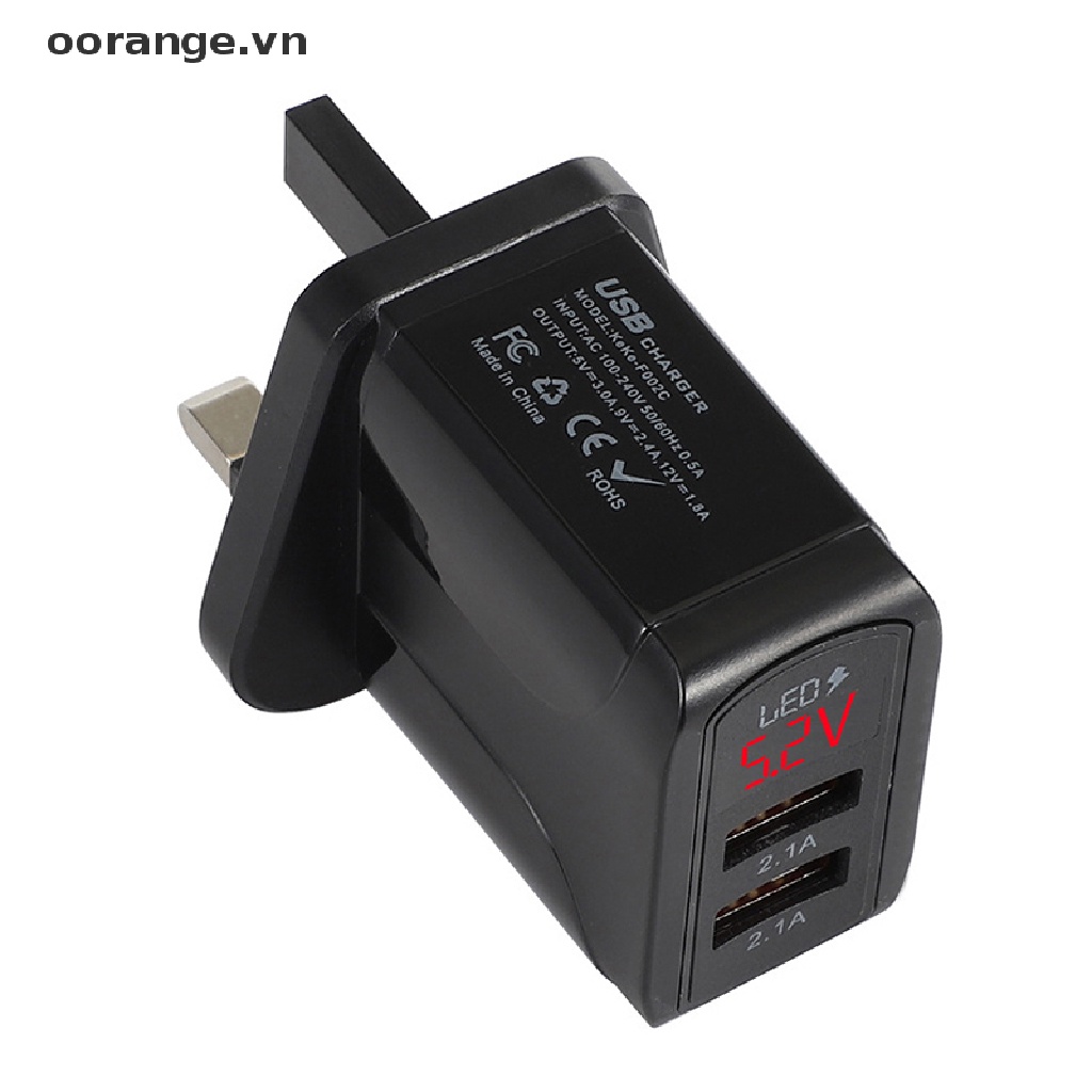 Cổng Sạc Nhanh QC3.0 LED 2.4A 2.4A